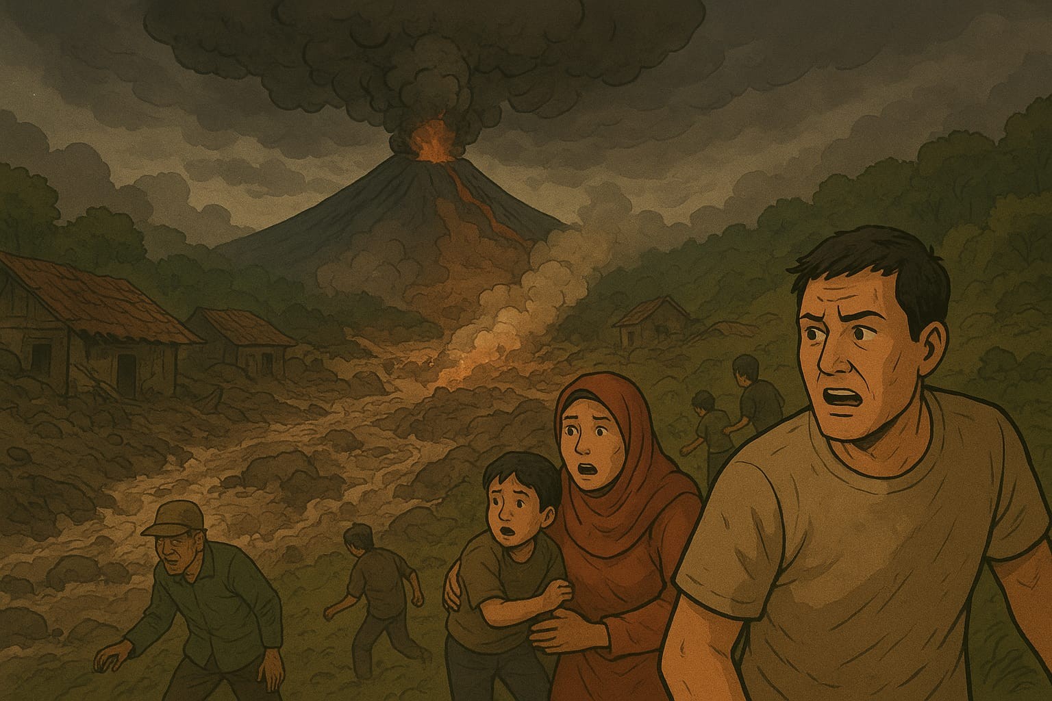 Banjir Lahar Semeru Rendam Belasan Rumah di Sumberlangsep