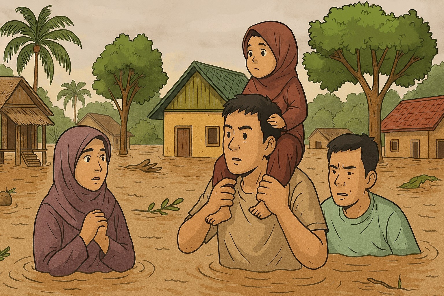 Banjir Aceh Timur Meluas, Ribuan Warga Mengungsi dan Sejumlah Desa Terisolasi