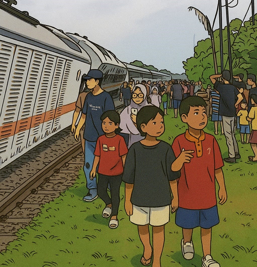 Penumpang KA Purwojaya Ceritakan Detik-detik Gerbong Anjlok di Bekasi